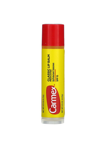 Солнцезащитный лечебный бальзам для губ SPF 15 Lip Balm восстанавливающий питательный 4,25 г Carmex (263604407)
