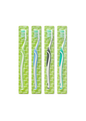 Glister — универсальная зубная щётка с мягкой щетиной 4 шт Амвей Amway (334712245)