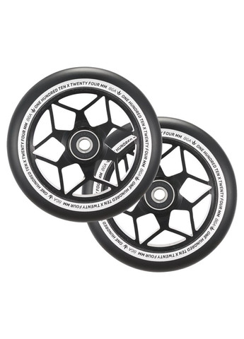 Колесо для трюкового самоката DIAMOND 110мм x 24мм Black/White (FRD.047377) Blunt (315032781)