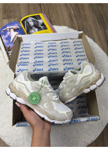 Бежеві Осінні кросівки чоловічі asics gel-nyc beige асікс гель нюк No Brand