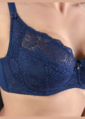 Тёмно-синий бюстгальтер 5077 f Diorella с косточками нейлон, эластан