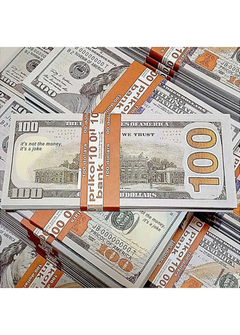 Сувенирные деньги 100 $ Доллар 80 шт (комплект 10 пачек) Home (314983610)