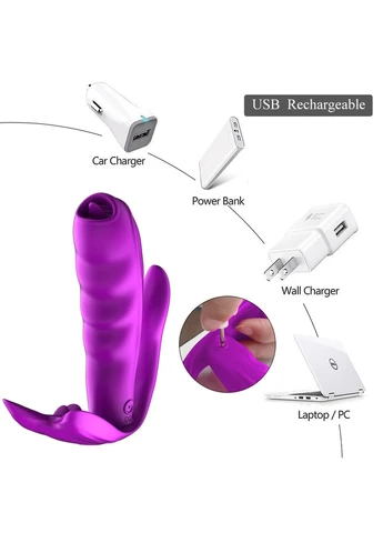 Стимулятор Fox Silicone Panty Vibrator USB, 7 функцій, нагрівання B Series (402299384)