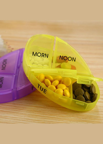 Таблетниця-органайзер FY-8826 Green для зберігання таблеток на 7 відділень 15 шт. Lesko (352011770)