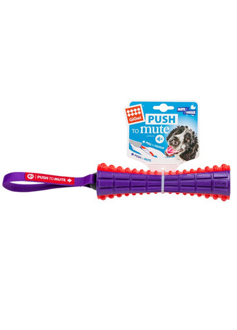Игрушка для собак Палка с выключаемой пищалкой Push to mute, TPR резина, нейлон, 17 см GiGwi (322641506)