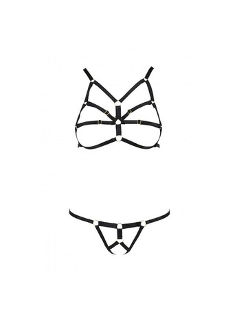 Комплект білизни зі стреп Exclusive ARMANDA SET XXL/XXXL, black Passion (369951435)