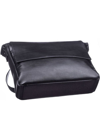 Кожаная сумка кросс боди мужская мессенджер через плечо черная 11039 Shvigel (329196552)