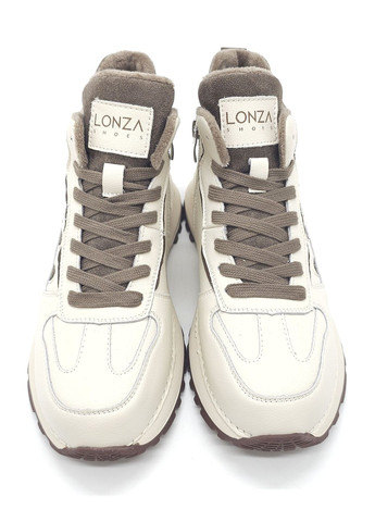 Бежеві всесезонні жіночі кросівки бежеві шкіряні l-11-48 23 см (р) Lonza