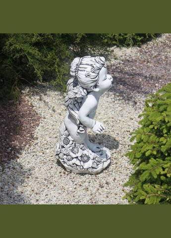 Садова фігура Ангел дівчинка полігіпс 51х23х23 см (ПОЛІ046 ) Гранд Презент (289370395)