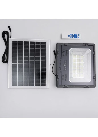 Уличный LED фонарь на солнечных батареях 31.6x27.8x7.5 см прожектор светодиодный уличный 270 LED 300 Вт с солнечной панелью Jooki (389067892)