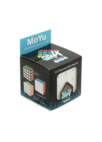 Кубик рубіка 4х4 meilong stickerless мою без наклейок (4 на 4) кольоровий пластик швидкісний Мейлонг MoYu (306447024)