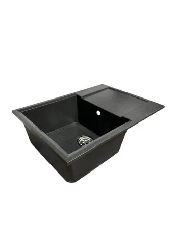 Мойка кухонная Horizon Medium графит + смеситель (4824296104413) Adamant Horizon Medium графіт + змішувач (379188833)
