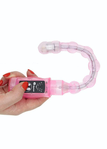 Вибратор анальный гибкий Limber - стимулятор вагинальный + анальный + массажер простаты Розовый Baile (303878030)