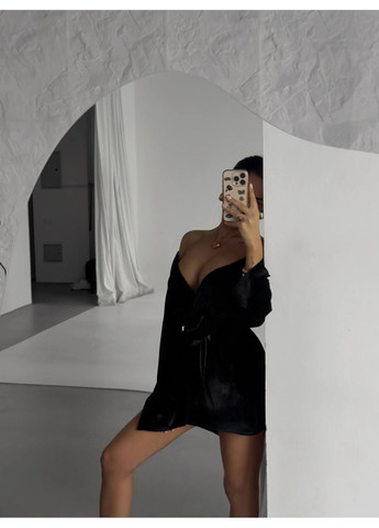 Комбинезон бархатный — ЗАМЕРЫ В ОПИСАНИИ GD/GL Модний простір комбинезон-шорты однотонный чёрный повседневный