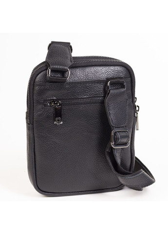Мужская кожаная сумка через плечо 0267-45 черная Karya (368295838)