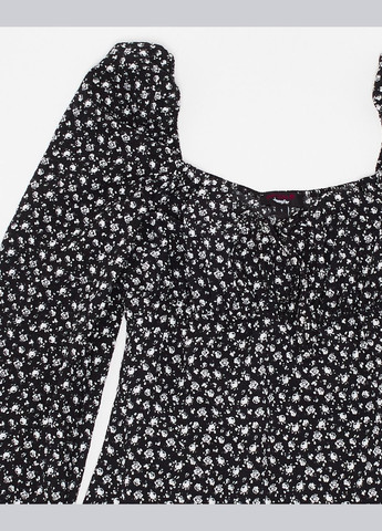 Чорна сукня демісезон,чорний в білі квіти, Jennyfer