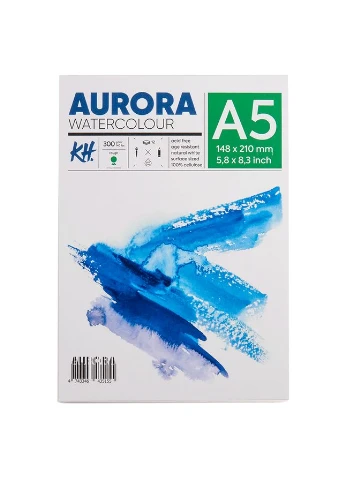 Альбом для акварелі Watercolour 300г/м2 12 л Rough крупне зерно Aurora (362578390)