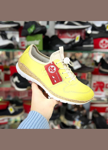 Желтые демисезонные кеди Rieker