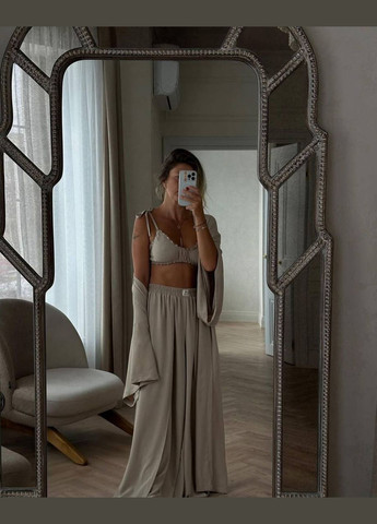 Женский костюм тройка топ, палаццо и кимоно MonCher (333655218)