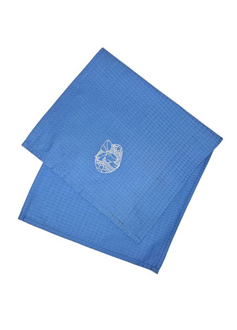 Полотенце Happy Easter с вышивкой пасхальное вафельное 35х70 см голубое (2800004775540) SoundSleep голубой