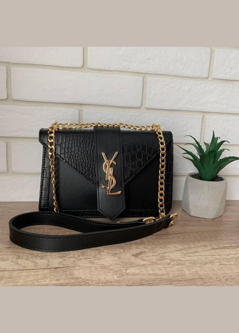 Маленькая женская сумочка клатч под рептилию на цепочке Золото No Brand (298997458)