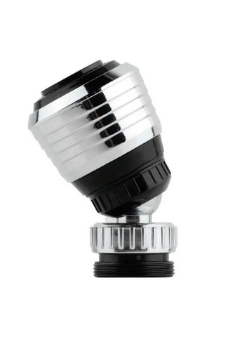 Насадка аэратор водосберегающая на кран 360° для кухни и ванной Серебряная No Brand (362046026)