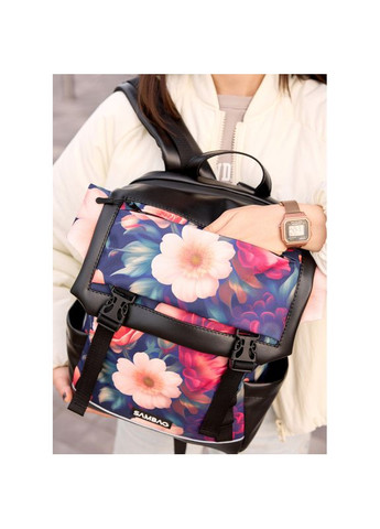 Женский рюкзак Aura с принтом "MAGENTA FLOWERS" Sambag (329692772)