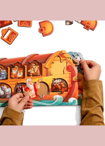 Розвиваючий пазл-вкладиш "Ноїв ковчег" PSD275 з фоном Ubumblebees (367964644)