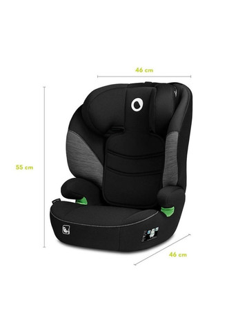 Автокрісло Lars I-Size Black Grey 15-36 кг, чорне () Lionelo LO-LARS I-SIZE BLACK GREY (336329552)