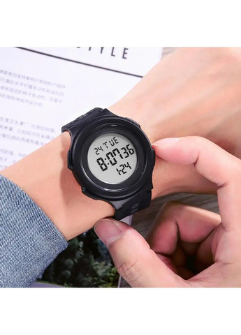 Чоловічий наручний годинник 1733 (Чорний з білим) Skmei (314483337)