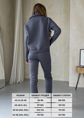 Теплый женский костюм на флисе с кофтой на молнии (солоха в подарок) Merlini Анже (303933275)