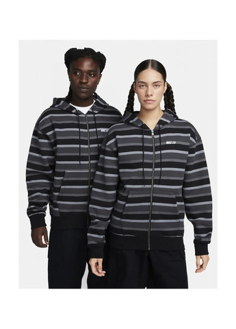 Толстовка унисекс Sb Full-Zip Fleece Skate Hoodie Grey Nike (364662336)