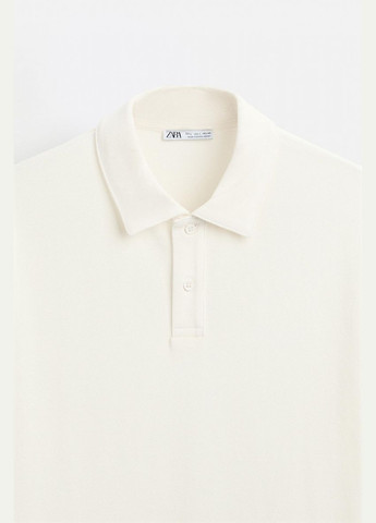 Белая футболка-футболка поло для мужчин Zara