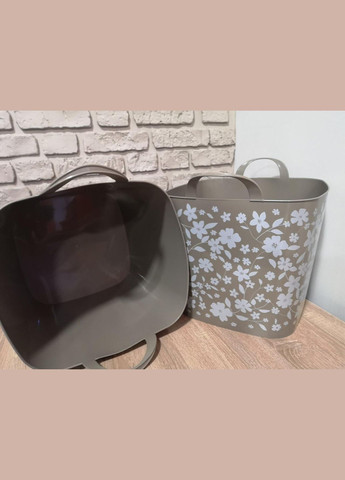 Корзина універсальна Практик з декором 22 л Алеана (322594228)