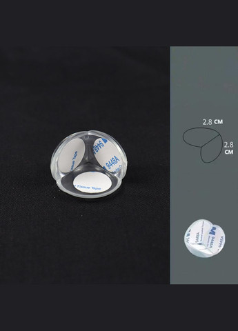 Силиконовые накладки на острые уголки мебели для защиты детей от ударов, прозрачные, круглые, 10шт No Brand (318065797)