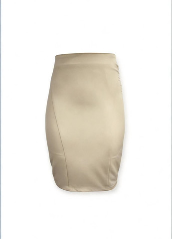Кремовая повседневная однотонная юбка кремовый Silvian Heach