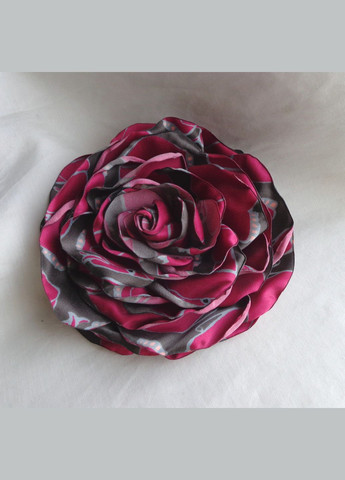 Брошь роза из ткани ручной работы "Розовые Слоники" No Brand (349843335)