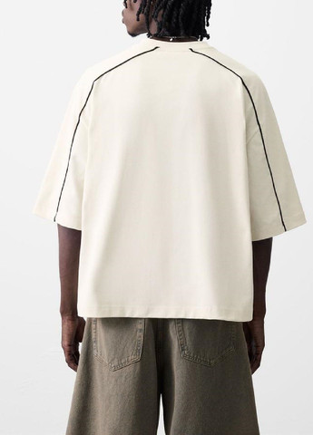 Молочная футболка Zara