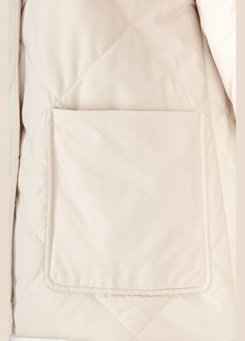 Светло-бежевая демисезонная куртка однотонная женская on me 23822 светло-бежевый shop (2000990317971) No Brand