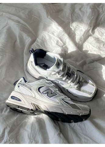 Білі Осінні кросівки чоловічі new balance 530 white silver lux нью беланс 530 No Brand
