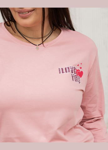 Розовая батальный комплект со штанами в сердечки Nicoletta