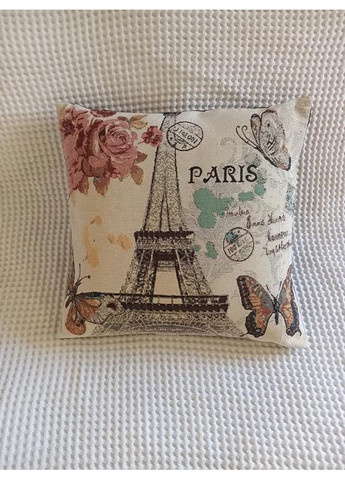Подушка декоративна гобелен для крісла, ліжка, дивану Париж 45*45 см Hanna (353370749)