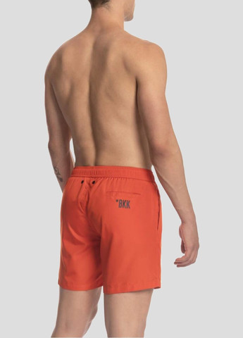 Оранжевые пляжные шорты с принтом Dirk Bikkembergs (292012561)
