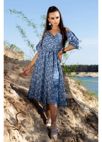 Синее платье 808.4114 Seventeen
