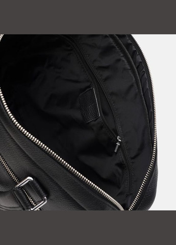 Сумка мужская через плечо кожаная K16613-1 Черный Borsa Leather (302009305)