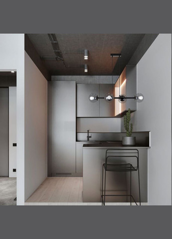 Підвісна сучасна люстра "Modern Luxe " (52-9909-4 BK+CL) No Brand (370072499)