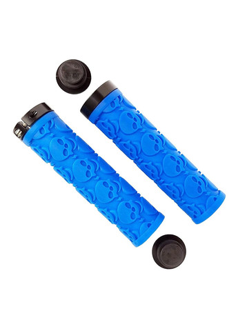 Грипсы резиновые 125 мм прямые с черепами с ал.замком (G0001019) No Brand (355802671)