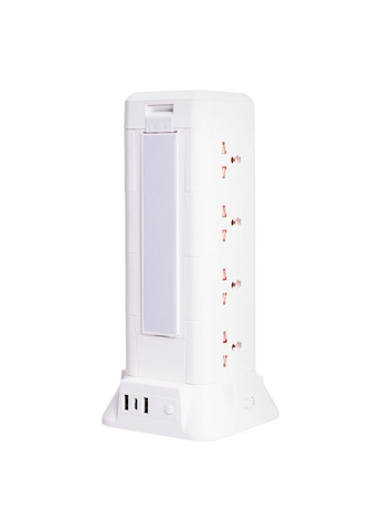 Сетевой фильтр удлинитель 4.8 м с лампой на 12 универсальных розеток с 2 USB 1 Type-C беспроводная зарядка HP-5-11MF Yiwu (370802033)