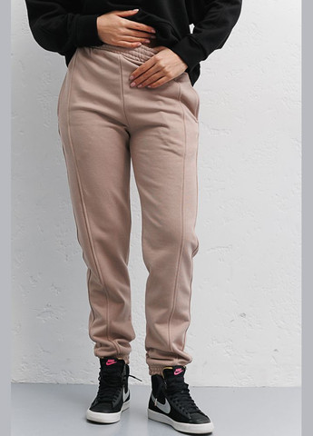 Жіночі спортивні джоггери бежеві зі швами спереду Arjen (294907776)