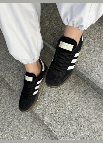 Чорні Осінні кросівки чоловічі і жіночі adidas spezial handball black | адідас спеціал чорні No Brand
